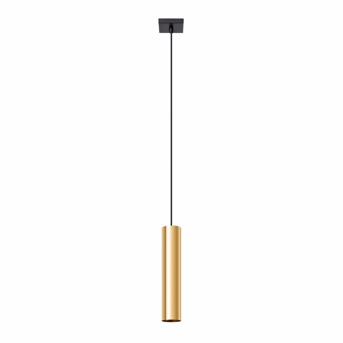 Lampada a sospensione LAGOS 1 oro lucido 1xGU10 10W acciaio 100x8x8cm Sollux Lighting