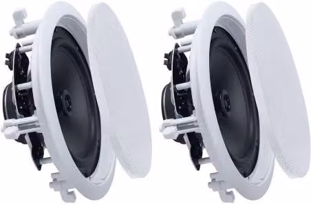 Set di 2 Altoparlanti da Incasso VEVOR Bianchi, Diffusori a 2 Vie per Home Theater Hi-Fi con Potenza di Picco di 150 W