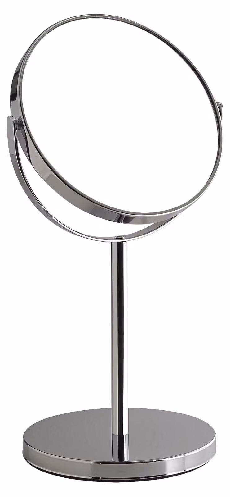 Specchio cosmetico da appoggio Gedy ANNA, diametro 163 mm, bifacciale, cromato
