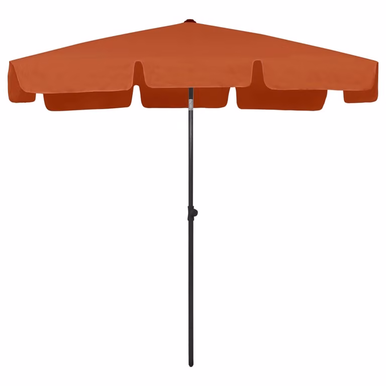 vidaXL Ombrellone terracotta rosso 200x125 cm