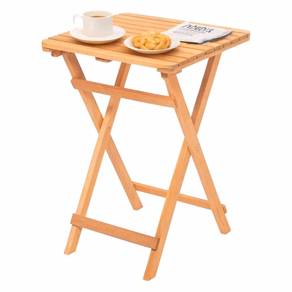 Tavolo da esterno DMORA in legno massello trattato marrone per 2 persone L/P/H: 60 x 60 x 72 cm – 2