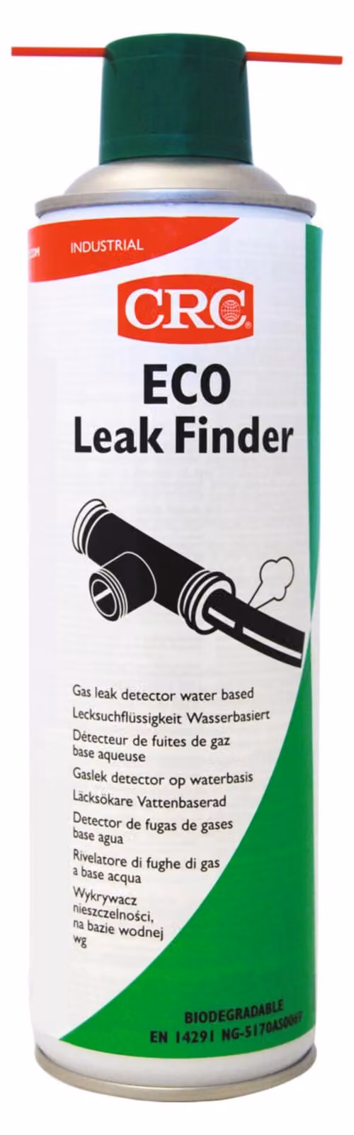 Spray per la ricerca di perdite CRC Eco Leak Finder NSF-P1 DVGW incolore a 360 gradi per valvole, 500 ml