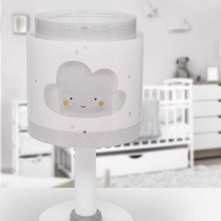 Dalber Lampada da tavolo Baby Dreams, Bianco / Opale, Cameretta, Plastica, Lampada da tavolo
