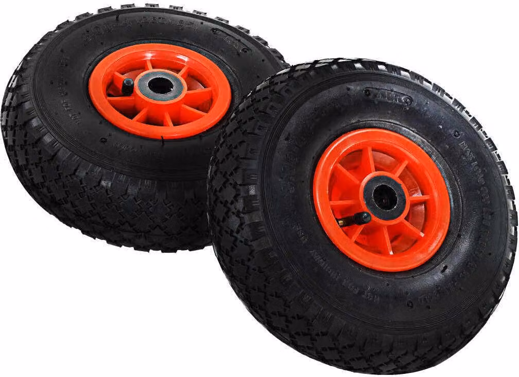 Ruote Carrello a Mano 4 pz Gomma 3.00-4 (245x82)