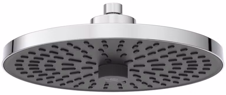 Testina doccia rotonda, diametro 26 cm, 2 funzioni, in ABS, cromata