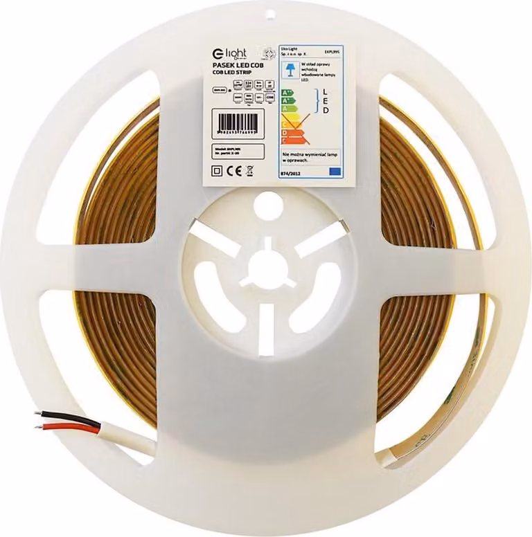 Nastro LED COB bianco caldo 5 m 50 W Eko-light EKPL8306