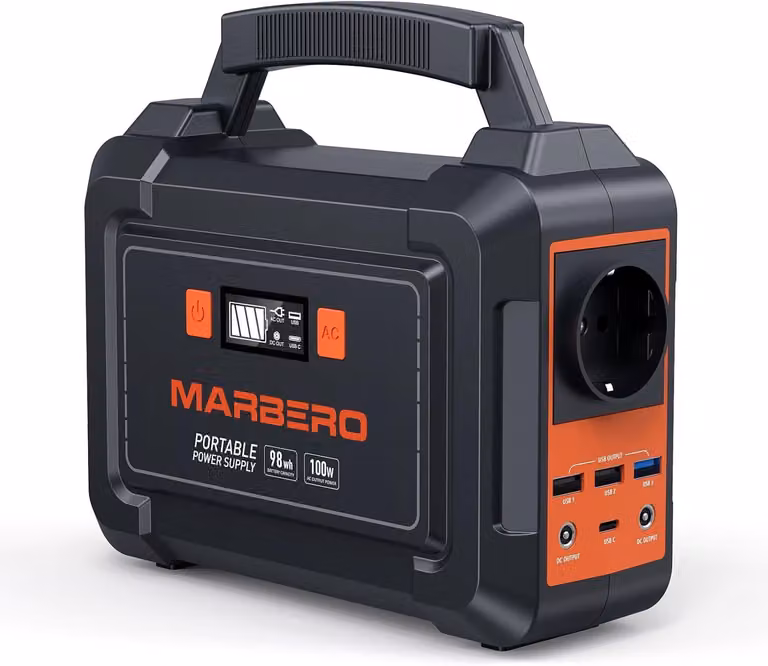 Centralina portatile da 150W, generatore solare, batteria da campeggio da 98 Wh con presa da 220V e porta USB