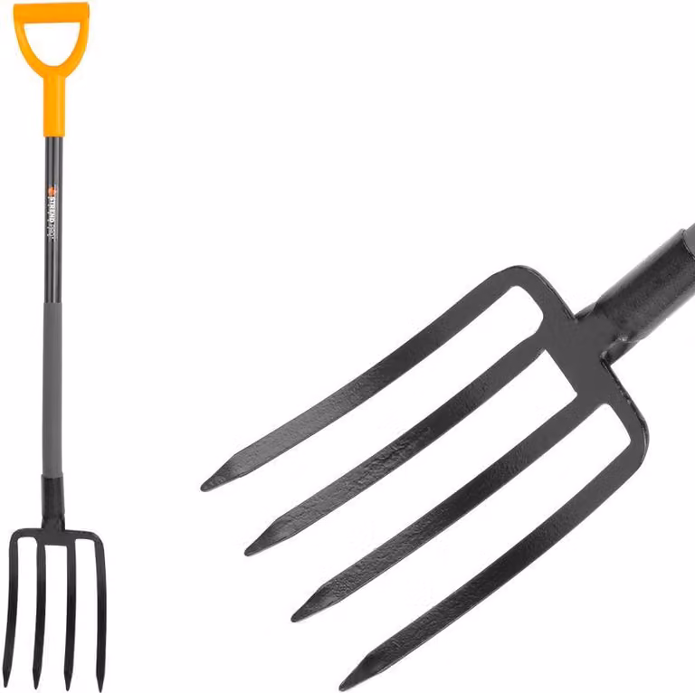 Forcone FarmLine1200, 4 denti, da scavo, MattPowder