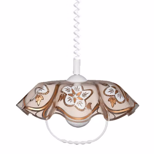 Lampada a sospensione LYRA ACRYL bianco/oro 1xE27/40W B06 dimmerabile regolabile in altezza