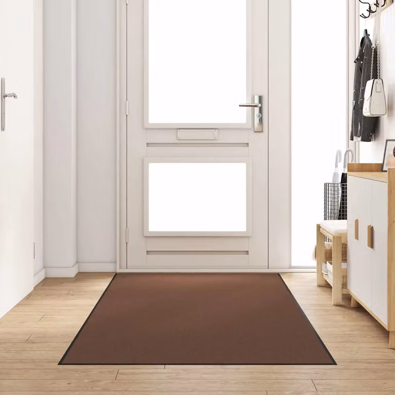 Tappetino moderno vidaXL rettangolare marrone e nero in poliammide L: 300 cm, P: 120 cm