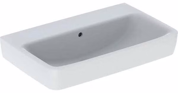 Geberit Renova Compact lavabo, sans trou pour robinetterie, avec trop-plein, 650x400mm, 501.716.00.8, 501.716.00.8