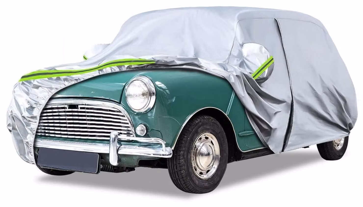 Copertura per auto, adatta a garage completo, per Austin Mini dal 1959 al 2000, colore argento, impermeabile, protezione per tutte le condizioni atmosferiche