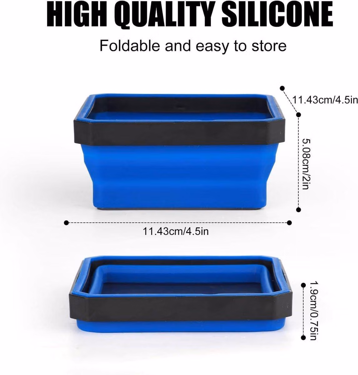 Cassetta portautensili magnetica in silicone nero
