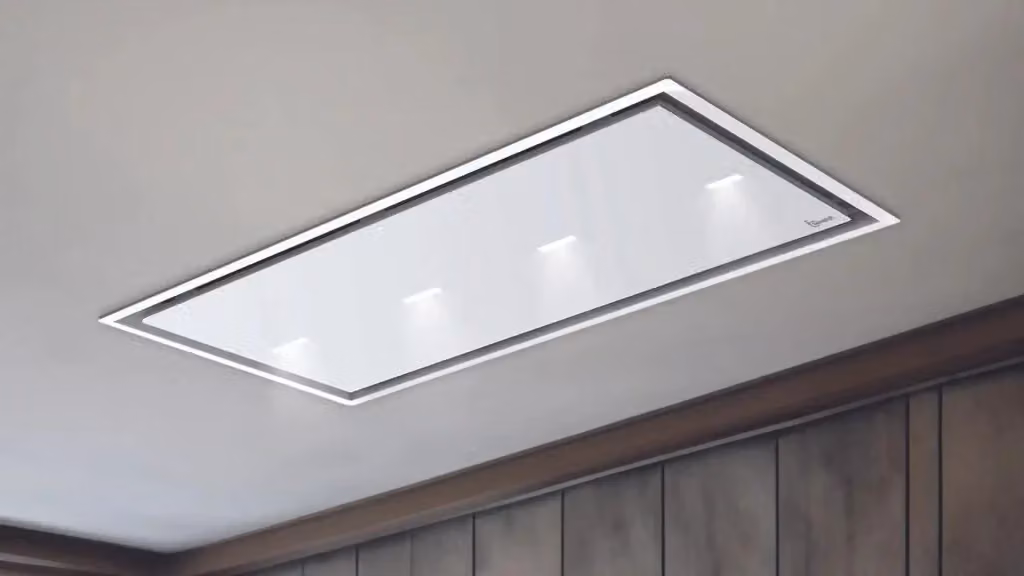 Cappa da incasso a soffitto GEA FLAT Baraldi Bianca con controllo tramite app e aspirazione 800 m3/h L: 120 cm, P: 60 cm – 2