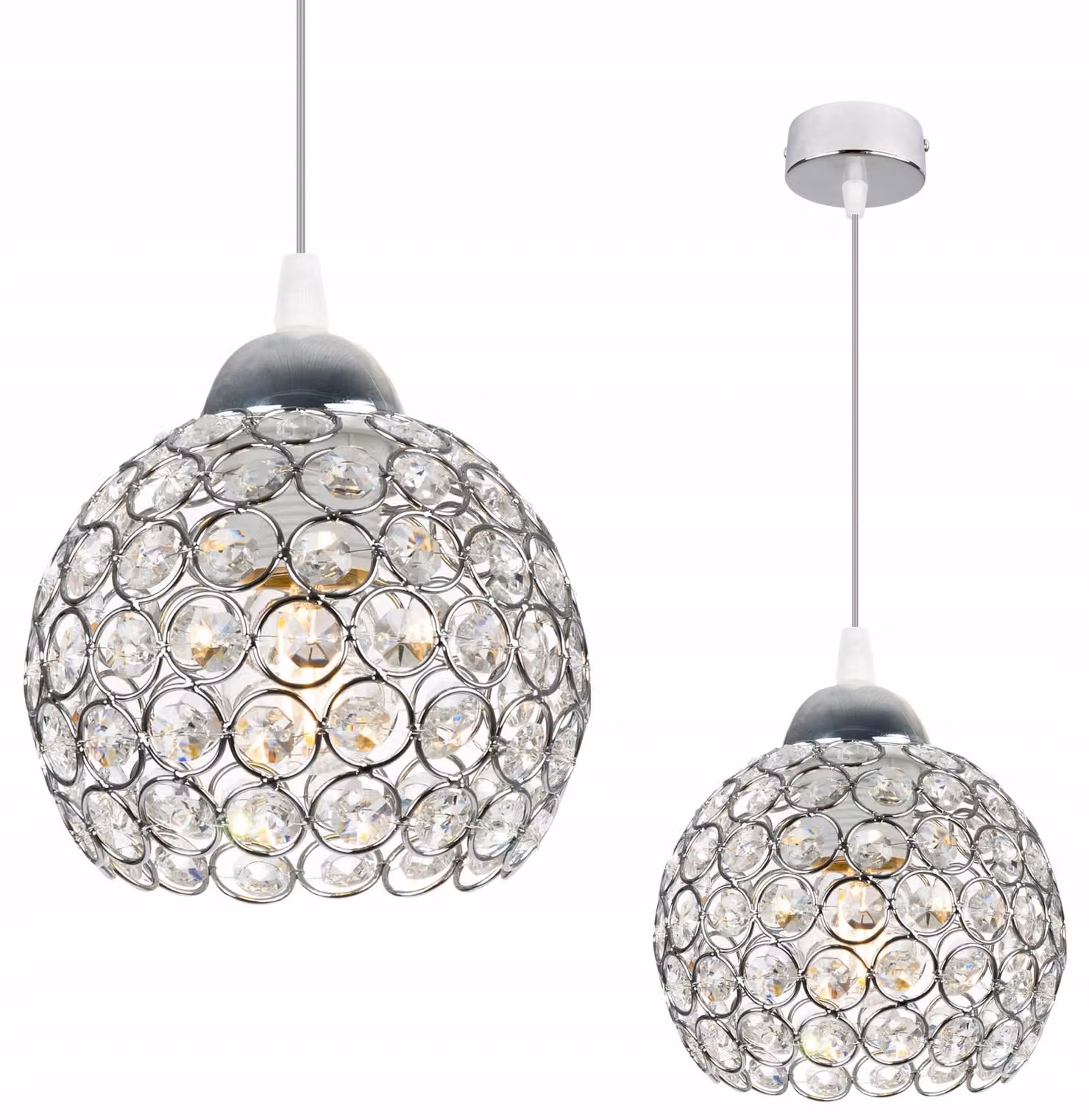 Lampadario Cromato Lampadario A Sospensione Lampadario A Soffitto Cristallo