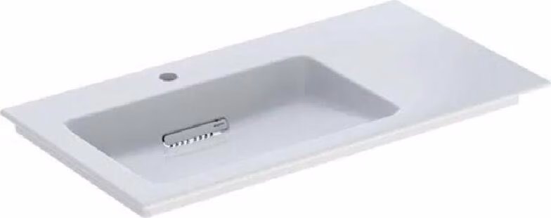 Geberit ONE lavabo pour meubles, sortie horizontale, surface de rangement à droite, 90x13,1x47,5cm, 505.007.00.1, 505.007.00.1