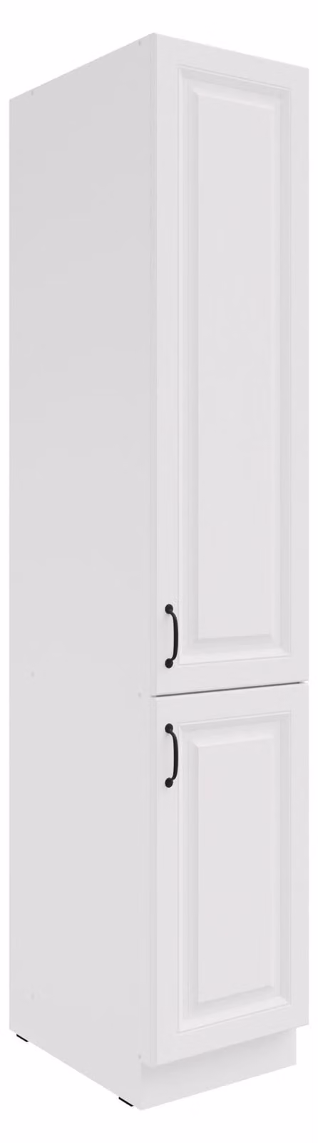 Armadio alto per dispensa da 40 cm, modello Stilo, bianco, per cucina lineare o blocco cucina