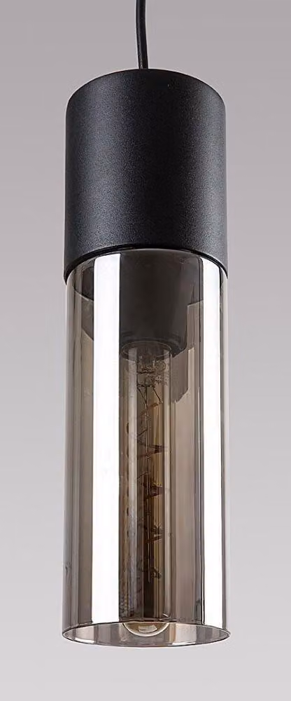 Lampada a sospensione E27 1x25W nero 72051 Ronno Rabalux