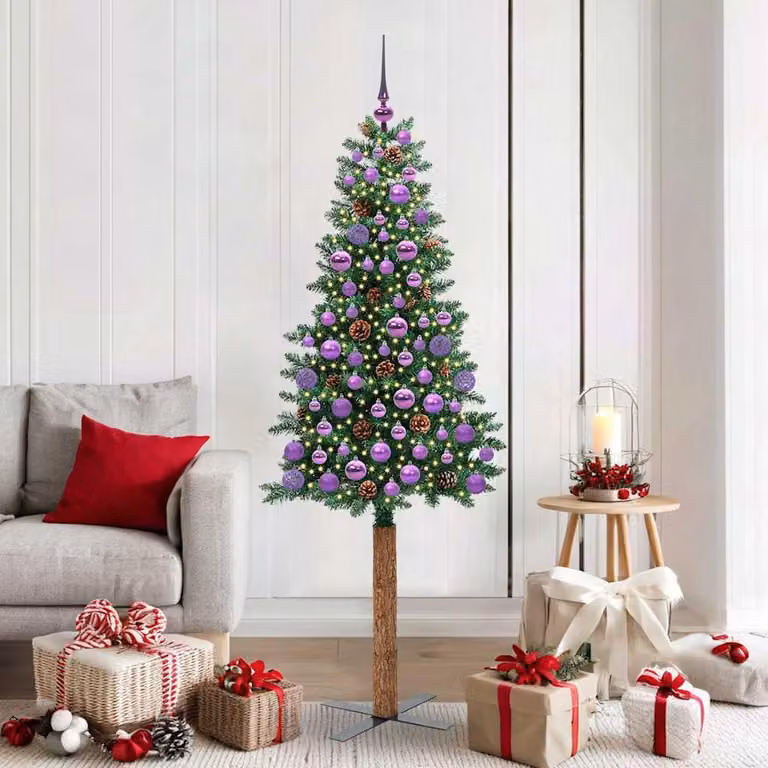 Maison Exclusive - Albero di Natale sottile, verde, 180 cm