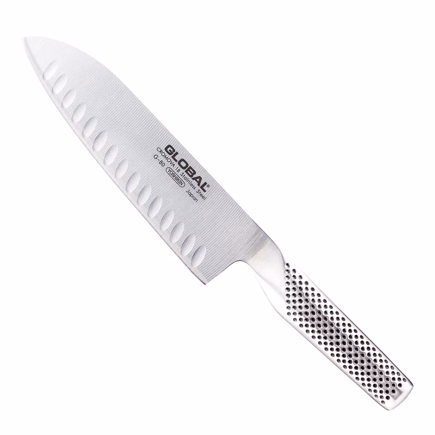 Coltello Santoku alveolato cm 18 serie G di Global