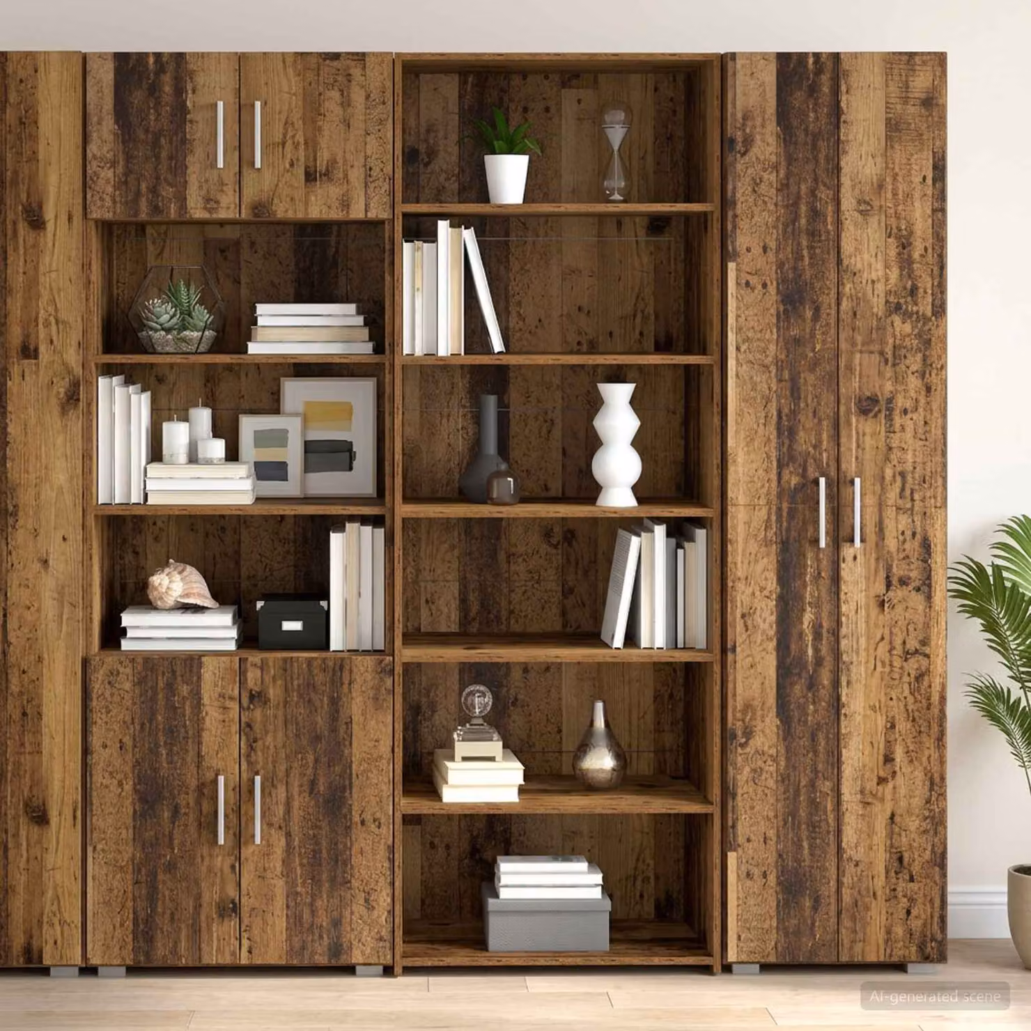 Credenza vidaXL in legno antico marrone, L: 70 cm, P: 41 cm, H: 185 cm
