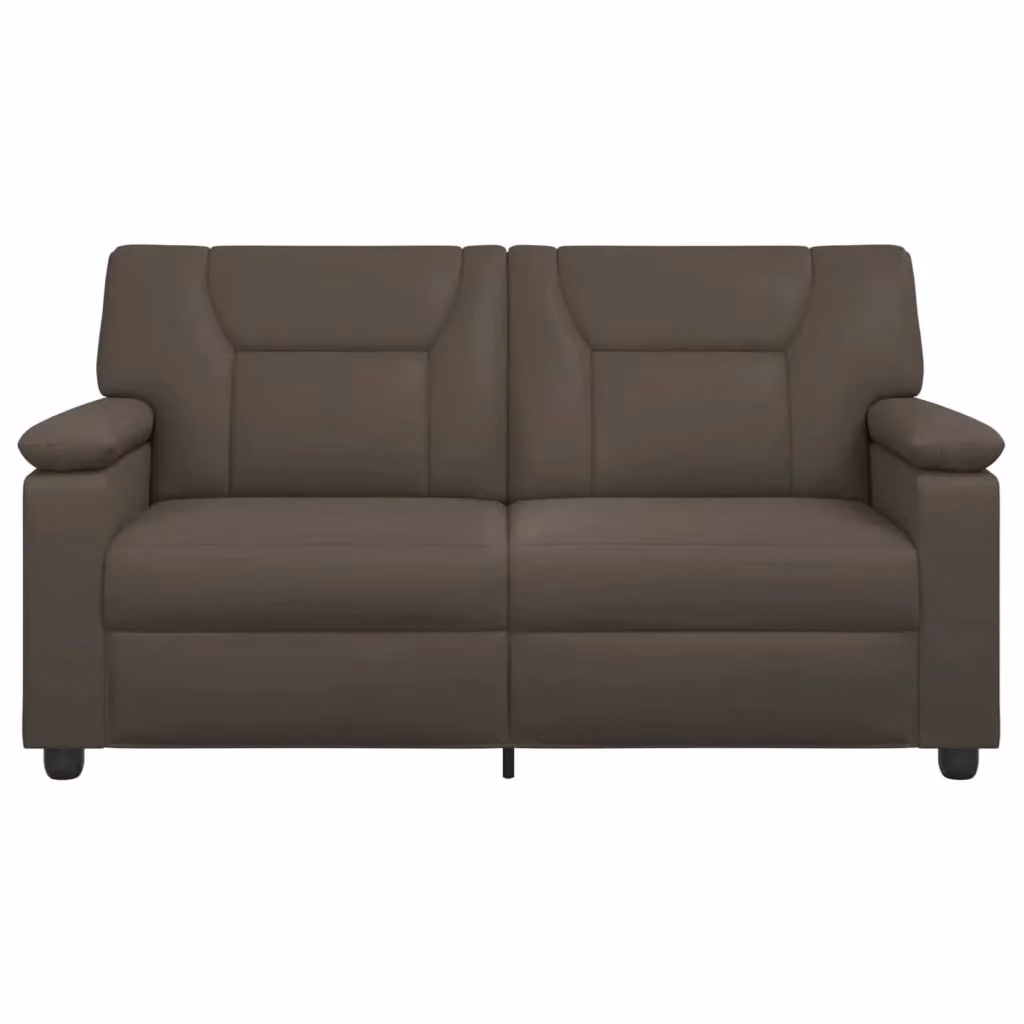 Divano moderno vidaXL in similpelle grigio e nero con struttura in metallo L: 171 cm, P: 85 cm, H: 93 cm – 2