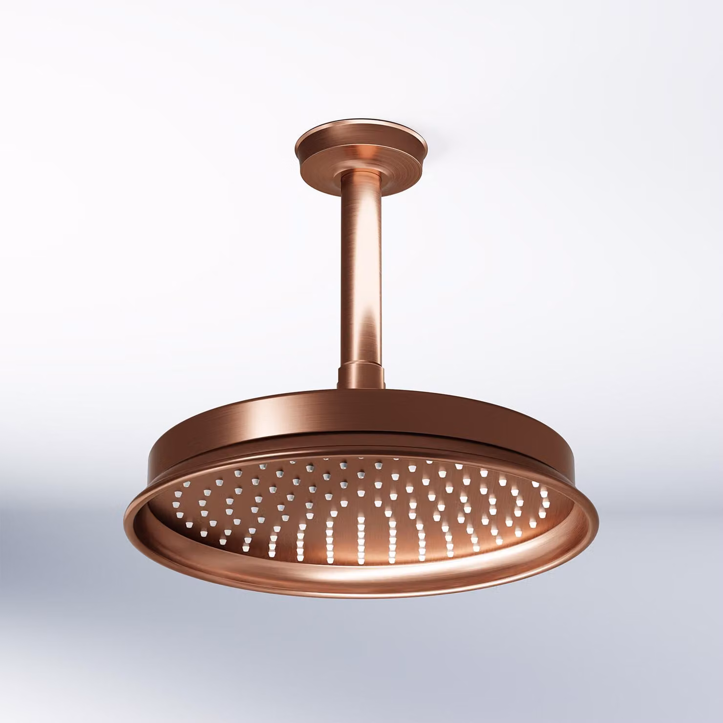 Steinberg Série 350 Ensemble de douche de tête, rond, avec bras de douche, montage au plafond, 3501580BC, 3501580BC