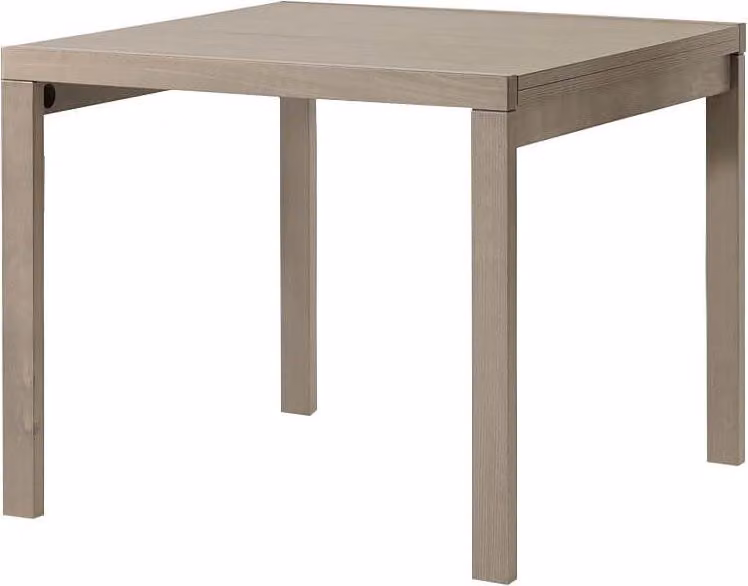 Milani Home - tavolo da pranzo allungabile a libro 90 x 90/180 cm, tortora, legno