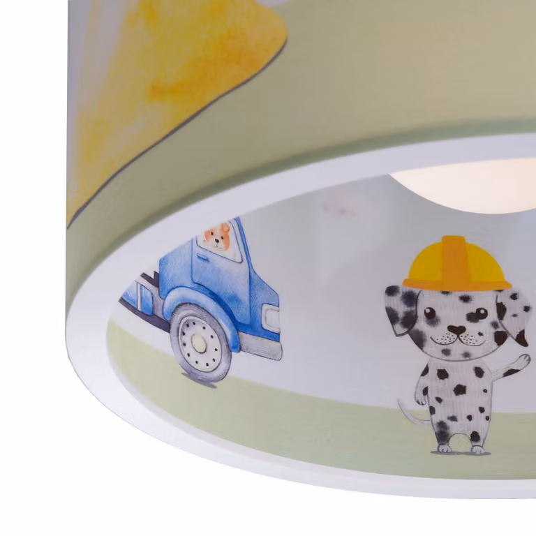 Elobra Lampada a sospensione Baustelle, dimmerabile, Multicolore, Cameretta, Plastica, Lampada a sospensione