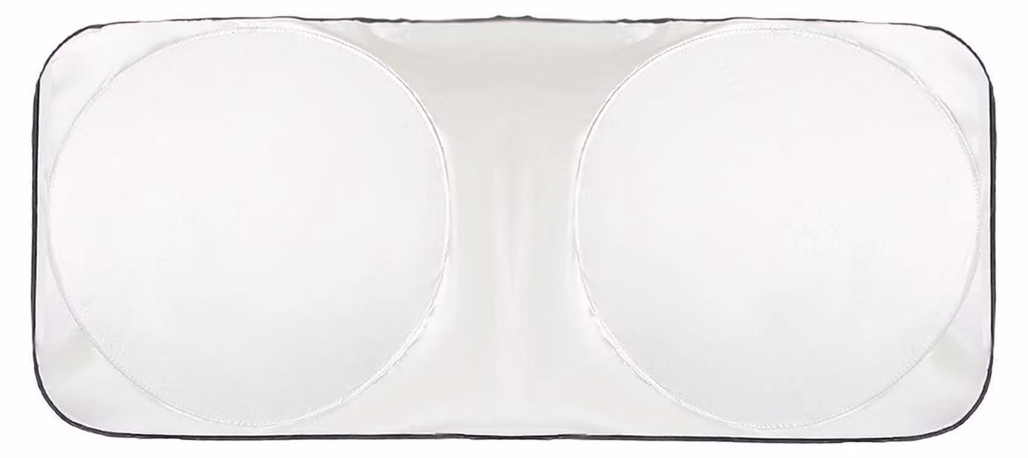 Tende parasole per auto, 160 x 86 cm, pieghevoli, per finestrini, realizzate in poliestere