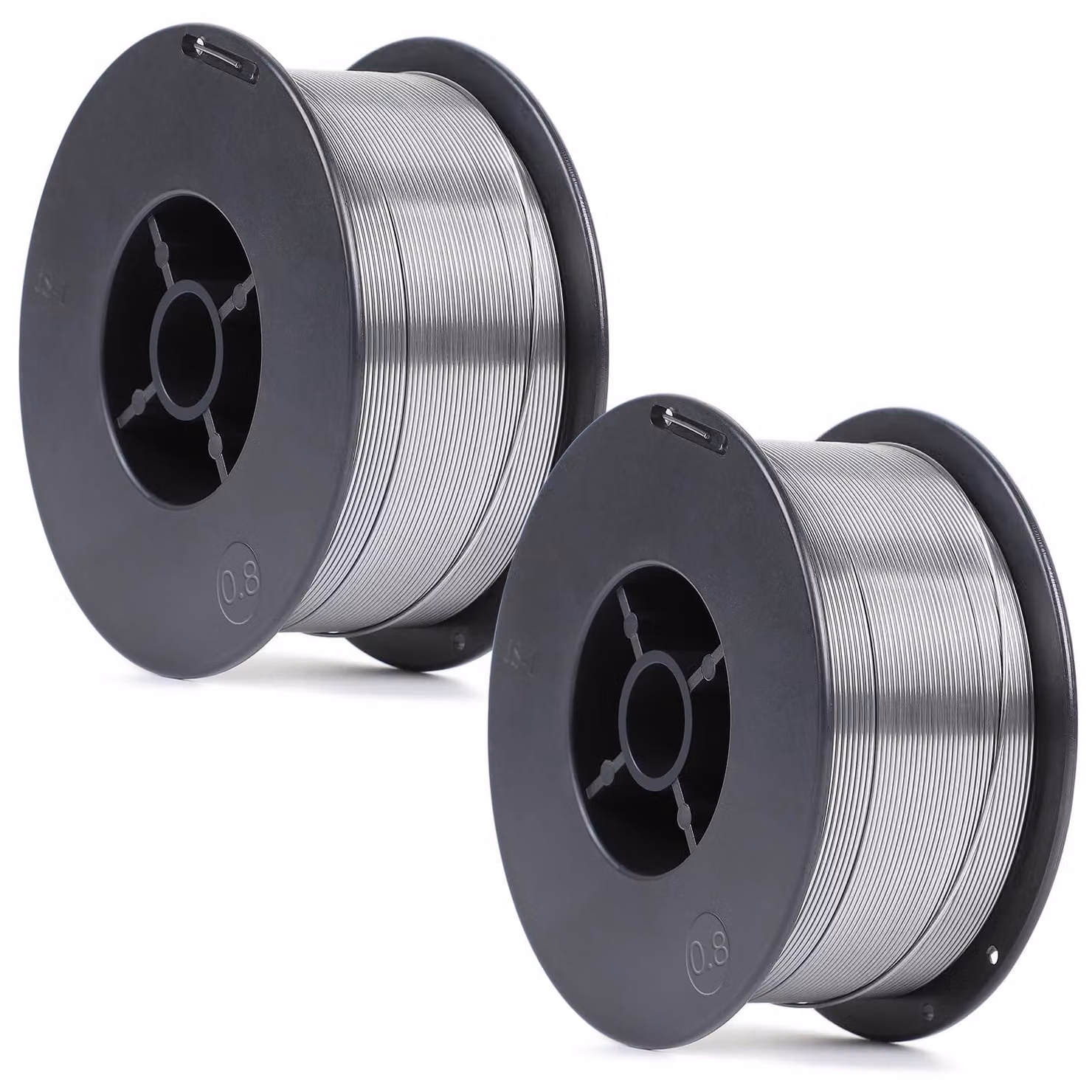 2 bobine di filo per saldatura MIG/MAG, senza gas, E71T-GS, diametro 0,8 mm, peso 1 kg, auto-protette