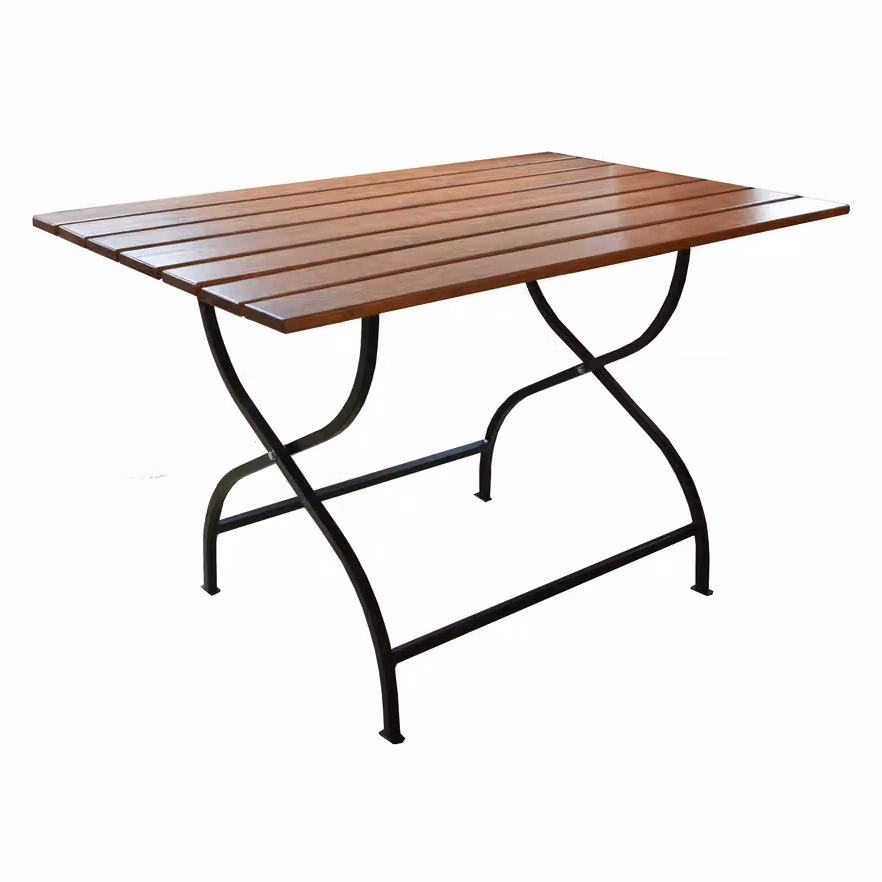 Tavolo da giardino pieghevole in legno WEEKEND 75x80x120 cm marrone