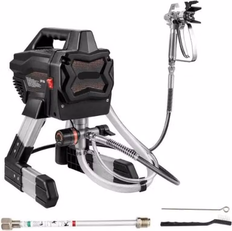 Spruzzatore a spruzzo - Sistema airless - Macchina per verniciatura professionale - Macchina per verniciatura a polvere - 650W - 1.1L