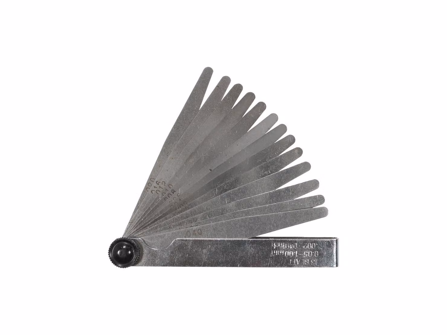 Spessimetro CONDOR "171", 0,05 - 1,0 mm, calibro per valvole, calibro in metallo