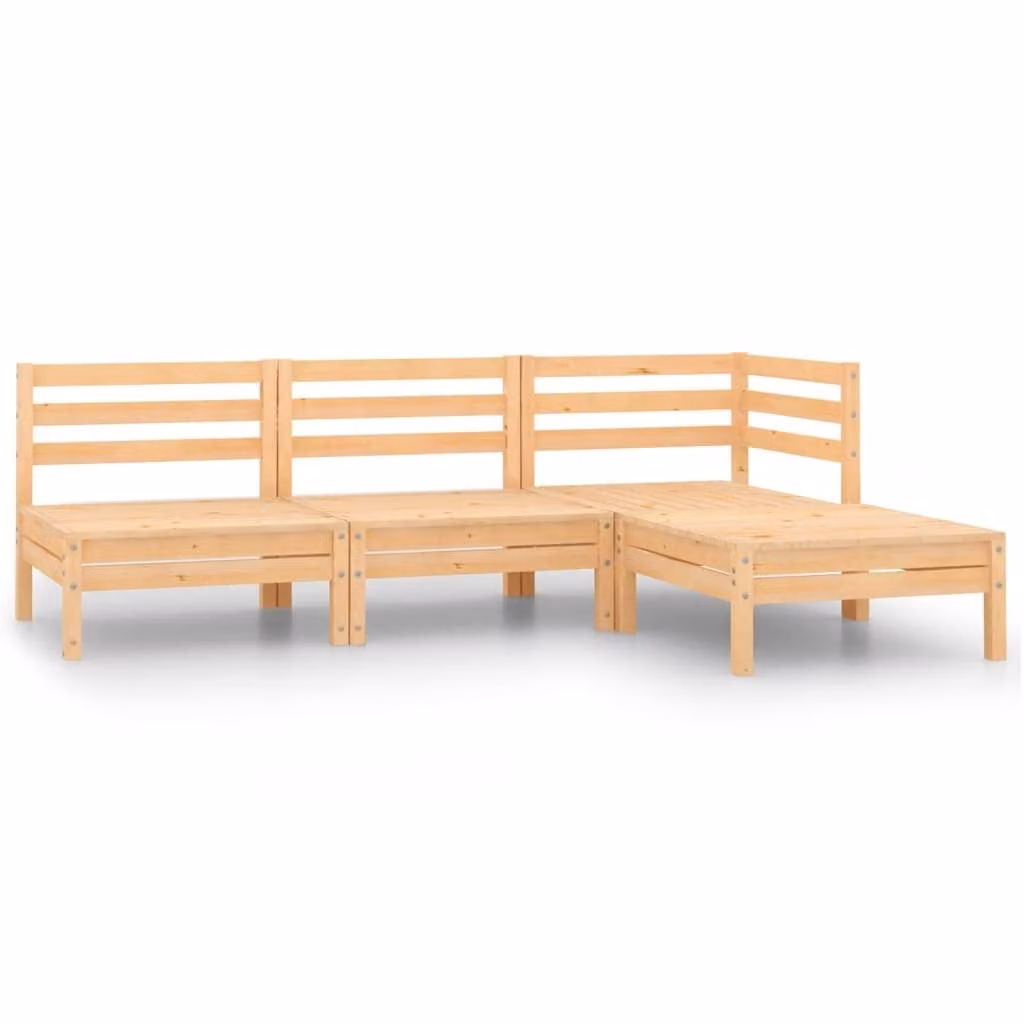 Maison Exclusive - Set da giardino 4 pezzi in legno massello di pino