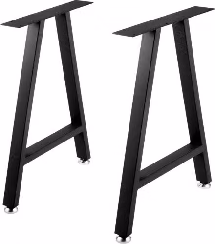 Set di 2 gambe per tavolo VEVOR in metallo nero con design a X in stile industriale, ideali per scrivanie da ufficio, tavoli da pranzo o tavolini da caffè, H 71,1 cm x L 45 cm x P 45 cm
