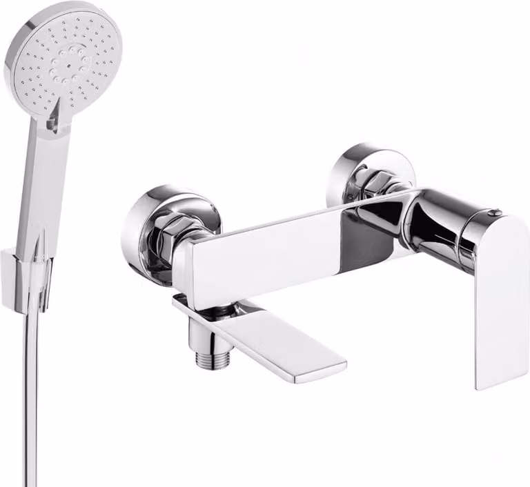 Mexen Zero R40 rubinetto da bagno con set doccia, cromo - 7113R40-00