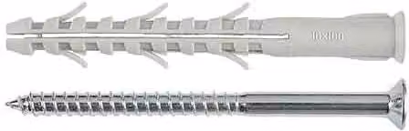 Tassello Prolungato con Vite Torx Tnap Ø 10 x 240 mm Tecfi, Confezione da 50 Pezzi