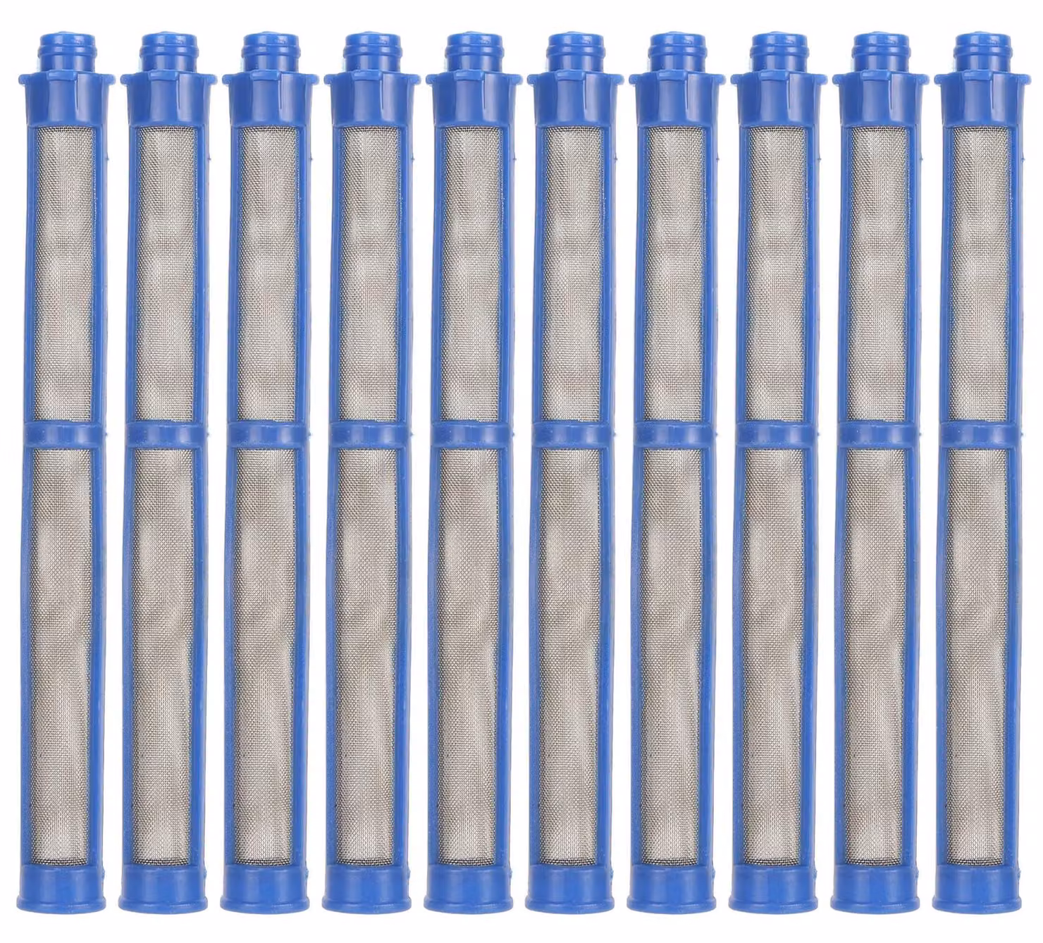 10 filtri per pistole a spruzzo senza aria, ricambi aftermarket, accessori per vernice ad alta efficienza, colore blu, trama 100