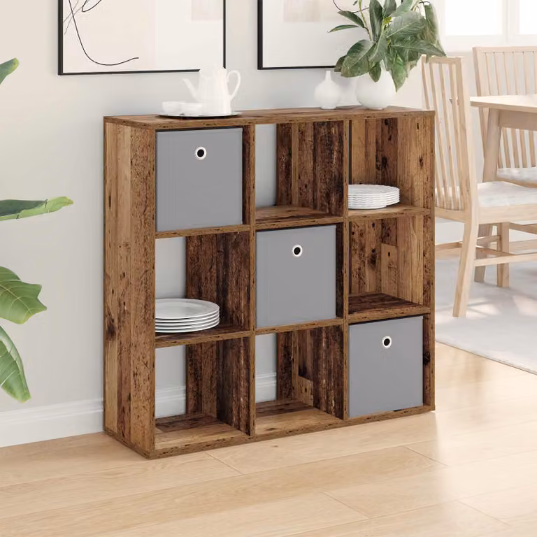 Credenza moderna vidaXL in legno color marrone L: 88,5 cm, P: 29 cm, H: 84,5 cm