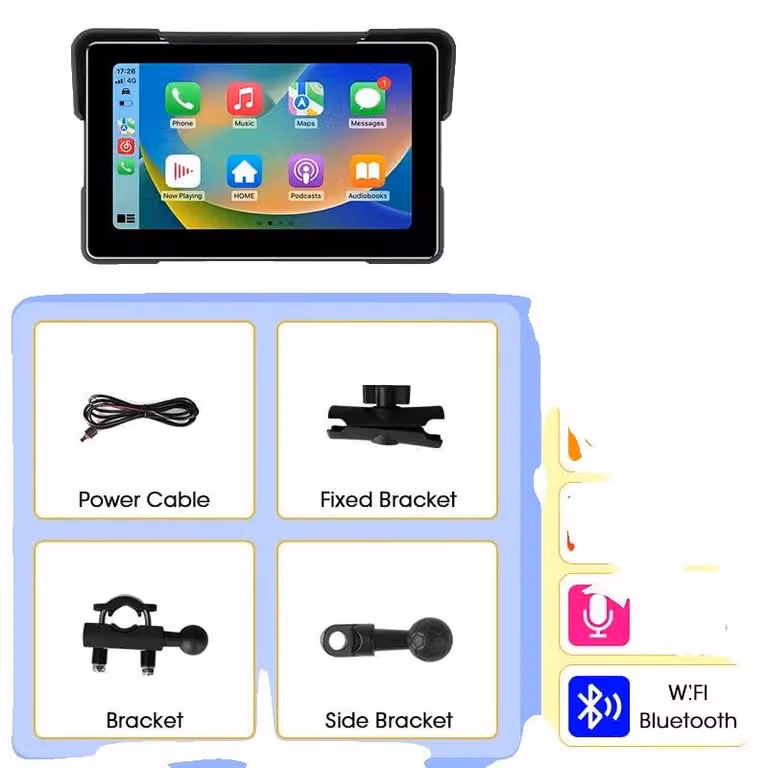 Navigatore GPS, schermo da 7 pollici, design impermeabile, 7 pollici