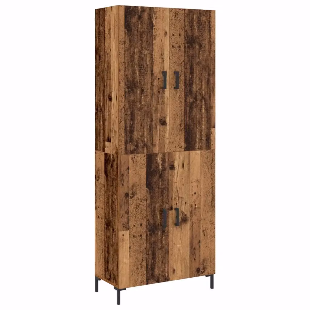 Credenza moderna vidaXL in legno ingegnerizzato marrone L: 69,5 cm, P: 34 cm, H: 180 cm – 2