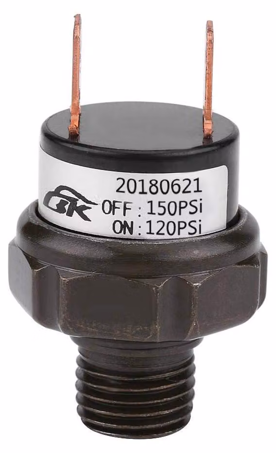 Pressostato, interruttore di pressione pneumatico a 12 V per compressore d'aria per auto (120150 psi)