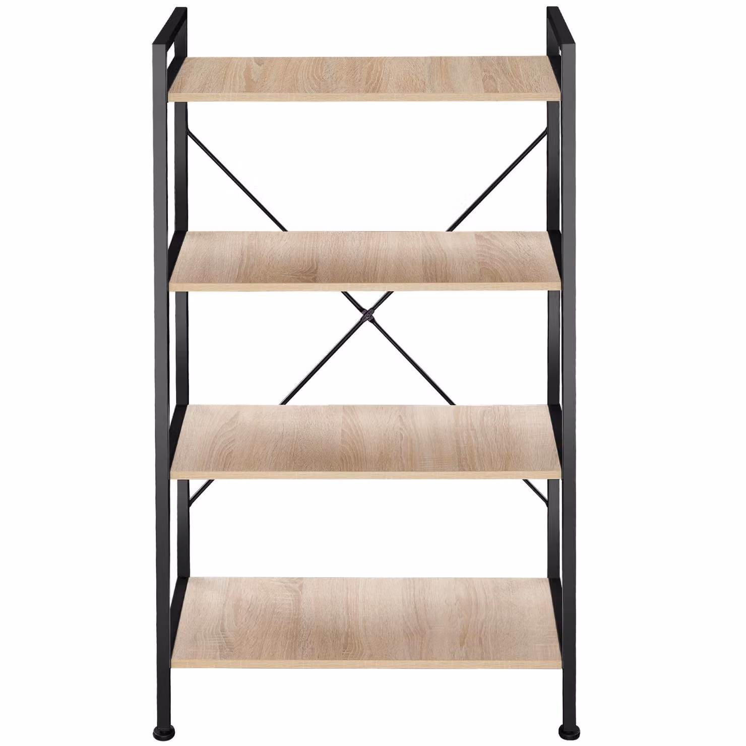 Scaffale Industriale Tectake Leeds in Legno e Metallo, Colore Rovere Sonoma e Marrone, L: 121,5 cm, P: 31,5 cm, H: 67,5 cm – 3