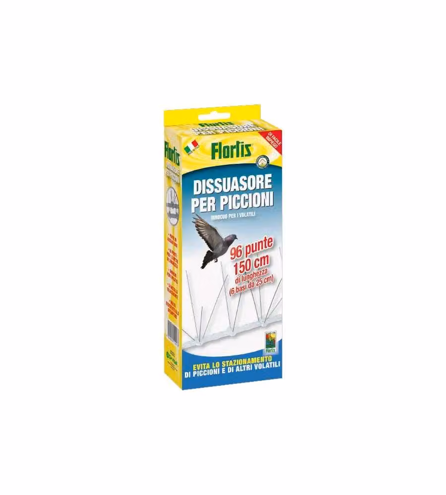 Flortis Dissuasore Piccioni - Trasparente - 1,5 metri
