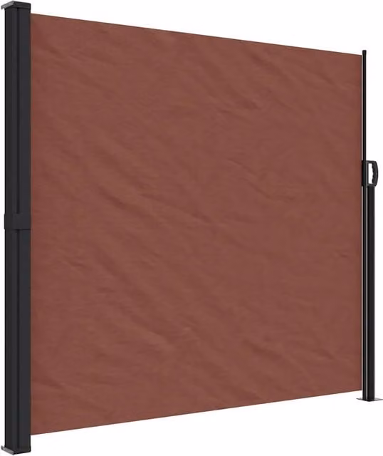 Tenda da sole laterale retrattile DESIGN IN in poliestere e acciaio, colore marrone, L: 300 cm, H: 180 cm