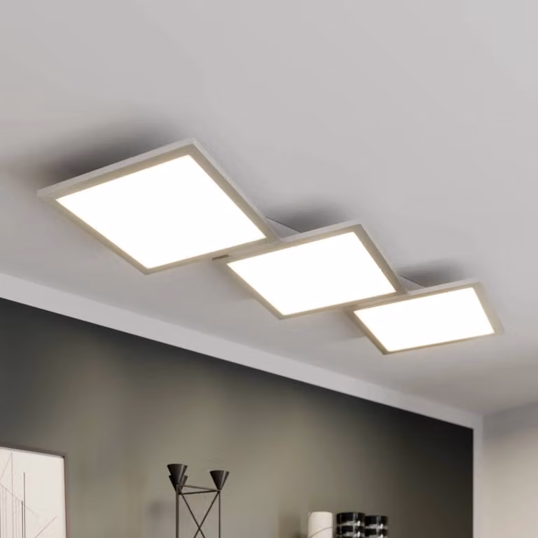 Plafoniera a LED Ilira Lucande, dimmerabile, Alluminio / Grigio / Zincato, Cucina, Alluminio, Moderno, Plafoniera LED