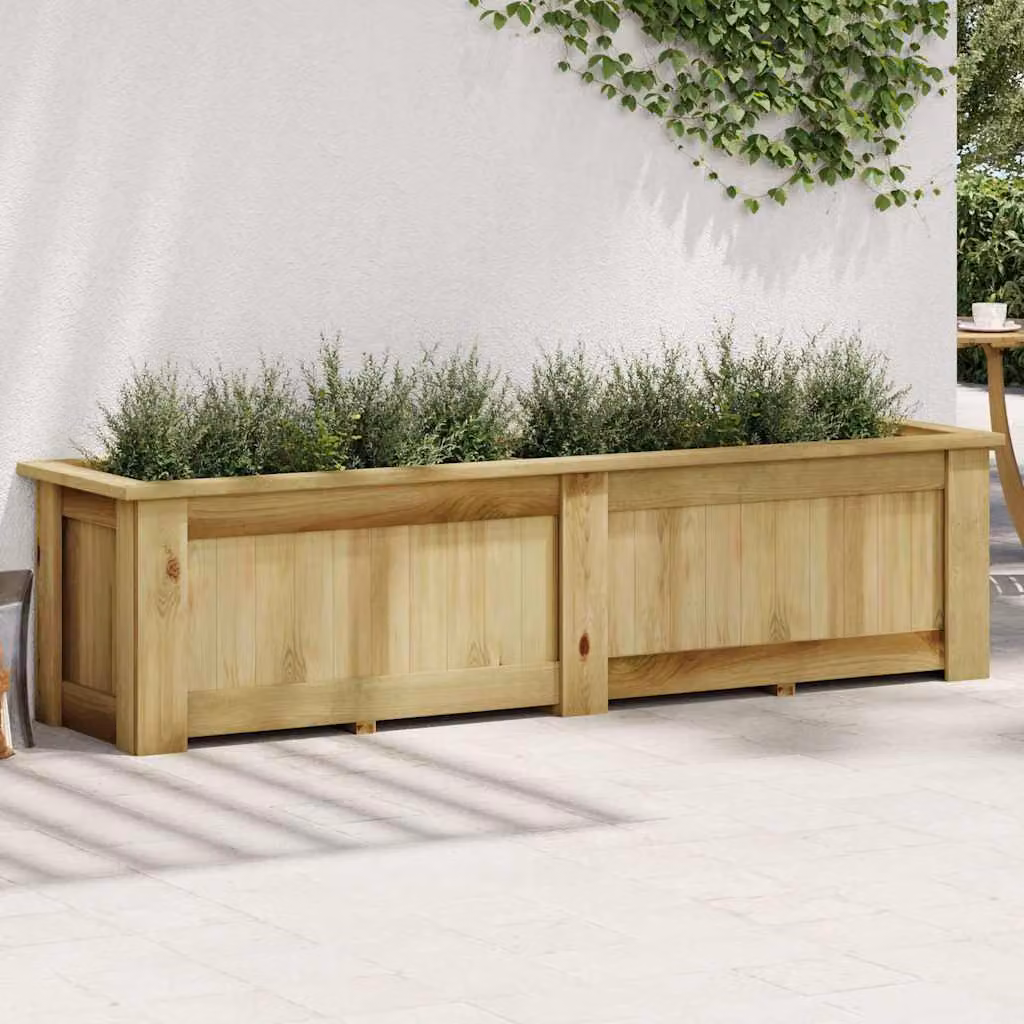 vidaXL Fioriera Rialzata 196x50x50 cm in Legno di Pino Impregnato