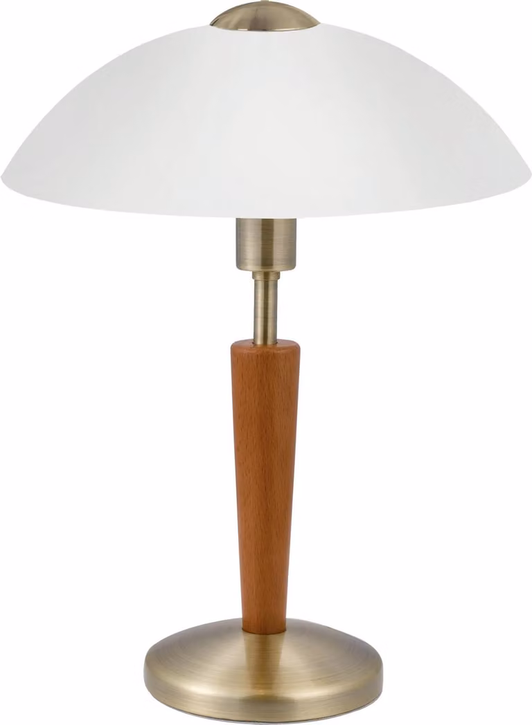 Lampada Da Tavolo Contemporanea Solo 1 Acciaio Ottone 1 Luce E14