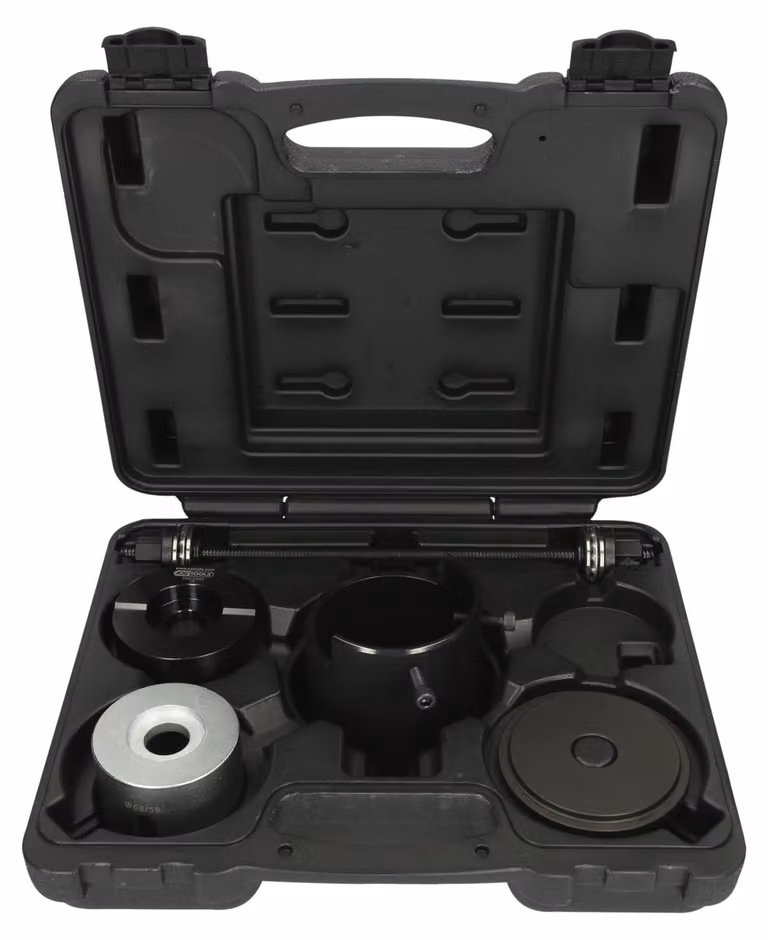 KS TOOLS Set di utensili per cuscinetti silenziosi per assale posteriore per Ford e Mazda, 7 pezzi - 700.2390